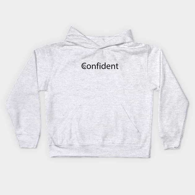 Confident creative artwork Kids Hoodie by CRE4T1V1TY